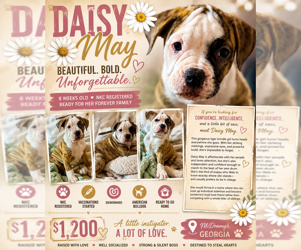 Medium Photo #1 American Bulldog Puppy For Sale in MCDONOUGH, GA, USA