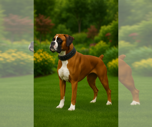 Mother of the Boxer puppies born on 08/14/2025