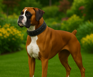 Mother of the Boxer puppies born on 08/14/2025