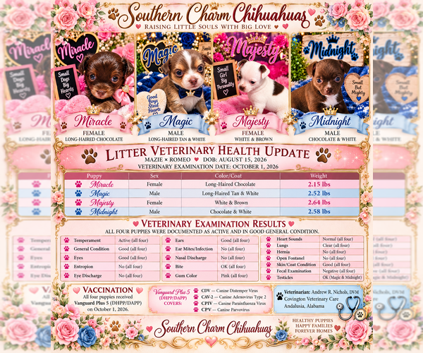 Medium Photo #13 Chihuahua Puppy For Sale in ANDALUSIA, AL, USA