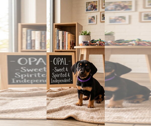 Medium Photo #1 Black and Tan Coonhound-Rottweiler Mix Puppy For Sale in Mooresville, NC, USA