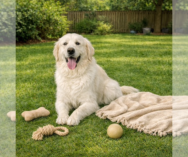 Medium Photo #1 Golden Pyrenees Puppy For Sale in Genesee, WI, USA