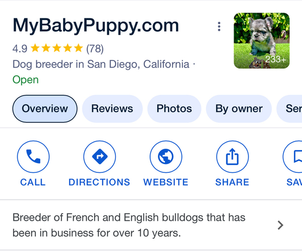 Medium Photo #3  Breeder Profile in SAN DIEGO, CA, USA