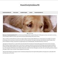 Image of website PawsitivelyGoldensTX
