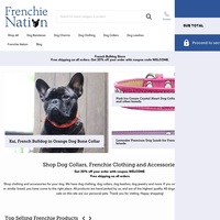 Image of website Frenchie Nation Store