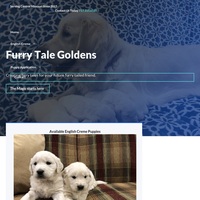 Image of website Furry Tale Goldens