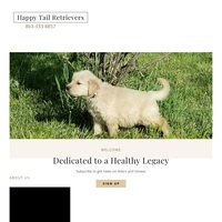 Image of website Happy Tail Retrievers