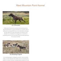 Image of website MOUNTAIN POINT KENNEL