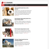 Image of website Dog all about the world of dogs