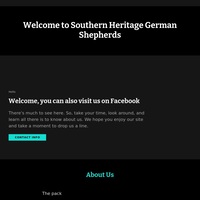 Image of website Southern Heritage German Shepherds