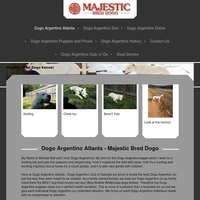 Image of website MAJESTIC BRED DOGO