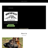 Image of website Mountain Valley K9 Kennel