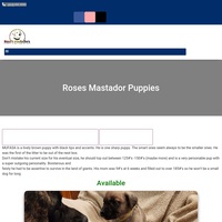 Image of website Gentle Giant Genius Dogs Mastadors
