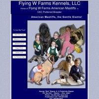 Image of website Flying W Farms American Mastiffs