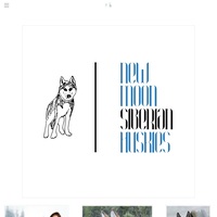 Image of website New Moon Siberian Huskies
